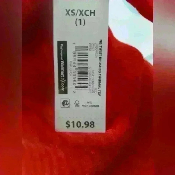 No Boundaries, girls light fabric, red, open back, long sleeve top. - Picture 2 of 6